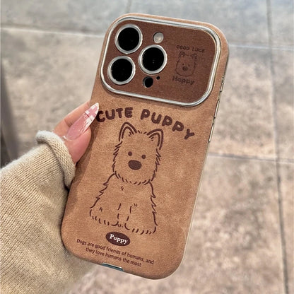 Cute Phone Cases for iPhone 16, 15, 14, 13, 12, 11 Pro Max Plus - Western Highland Dog - TSP330 - Touchy Style