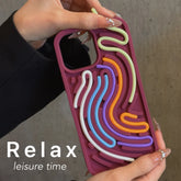 Cute Phone Cases for iPhone 16, 15, 14, 13, 12, and 11 Pro Max - Funny Sensory Activity Board Silicone Decompression Cover - TSP208 - Touchy Style