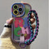 Cute Phone Cases for iPhone 16, 15, 14, 13, 12, and 11 Pro Max with Wrist Chain - Rich Contrast Color - TSP484 - Touchy Style