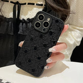 Cute Phone Cases For iPhone 16, 15, 14, 13, 12, or 11 Pro Max - Stylish Black Wavy Points - TSP494 - Touchy Style