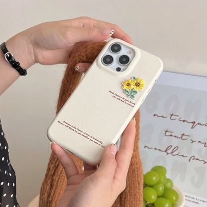 Cute Phone Cases for iPhone 16, 15, 14, 13, and 12 Pro Max - Embroidery Flowers Cover - TSP333 - Touchy Style