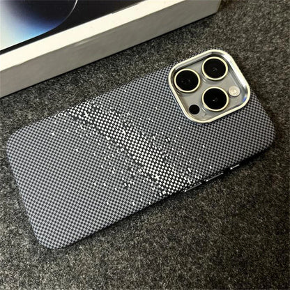 Cute Phone Cases For iPhone 16, 15, 14, 13, and 12 Pro Max models - Hit color Carbon fiber Texture - Hard PC Cover - TSP417 - Touchy Style