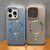 Cute Phone Cases For iPhone 16, 15, 14 Plus, 12, and 13 Pro Max - Striped Matte Magnetic Hard Cover - TSP414 - Touchy Style