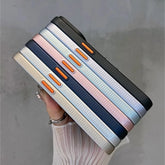 Cute Phone Cases For iPhone 16, 15, 14 Plus, 12, and 13 Pro Max - Striped Matte Magnetic Hard Cover - TSP414 - Touchy Style