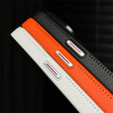 Cute Phone Cases For iPhone 16, 15, 14 Plus, 13, and 12 Pro Max - Leather Texture Hard PC Thin Cover - TSP424 - Touchy Style