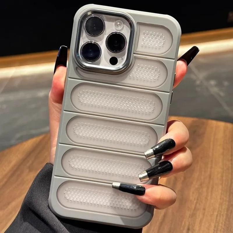 Cute Phone Cases for iPhone 16 Pro Max, 15, 14, 13, 12, 11, and 16 Plus models - Heat Dissipation Cooling Cover - TSP215 - Touchy Style