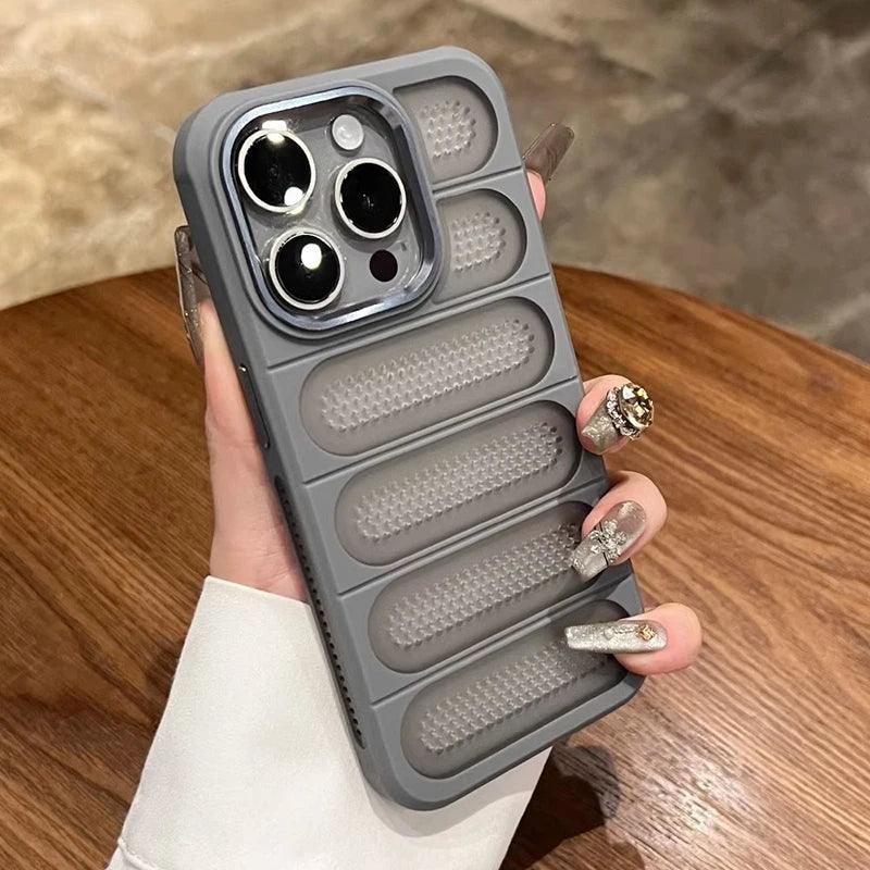 Cute Phone Cases for iPhone 16 Pro Max, 15, 14, 13, 12, 11, and 16 Plus models - Heat Dissipation Cooling Cover - TSP215 - Touchy Style