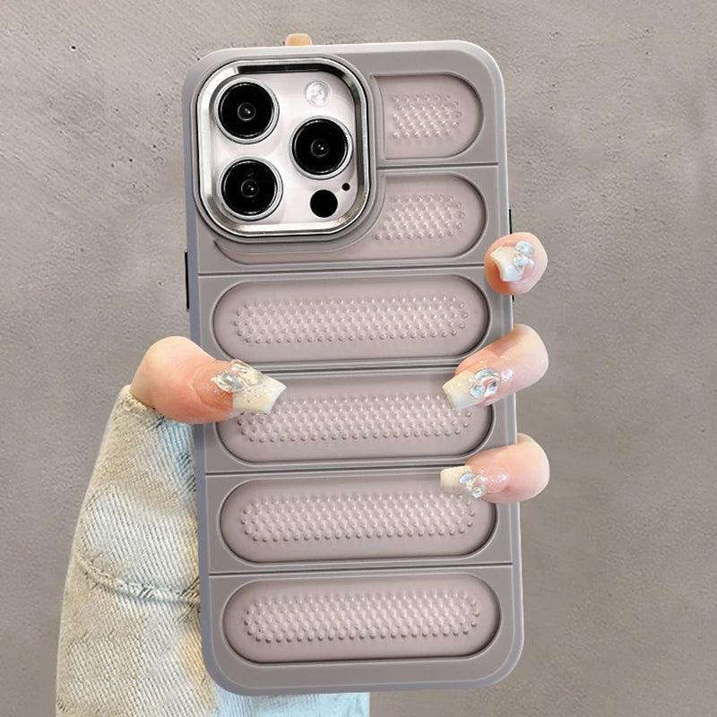 Cute Phone Cases for iPhone 16 Pro Max, 15, 14, 13, 12, 11, and 16 Plus models - Heat Dissipation Cooling Cover - TSP215 - Touchy Style