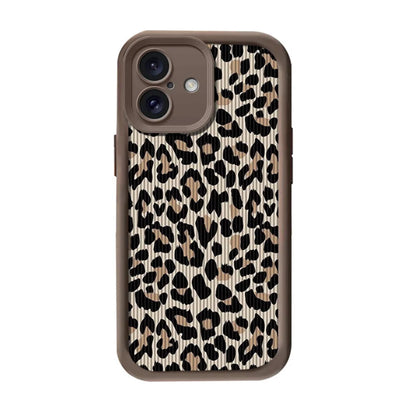 Cute Phone Cases For iPhone 7, 8, 8 Plus, X, XR, XS, XS Max, 11, 12, 13, 14, 15, and 16, Pro and Pro Max - Leopard Pattern with Wrist Strap - TSP474 - Touchy Style