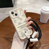 Cute Phone Cases for iPhone 7, 8 Plus, 11, 12, 13, 14, 15, and the Pro MAX and XS Max models with Wrist Chain - Flower Quotes - TSP486 - Touchy Style