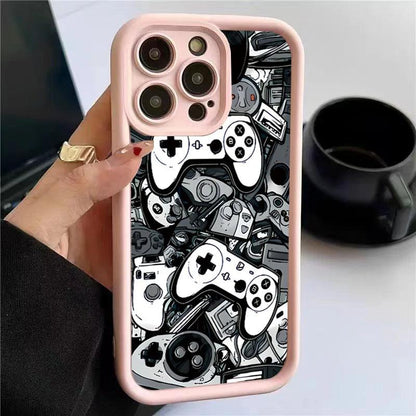 Cute Phone Cases For iPhone 7, 8, XS, X, XR, 11, 12, 13, 14, 15, Pro Max, Plus, and SE 2020 - Game Controller Graphic - TSP224 - Touchy Style