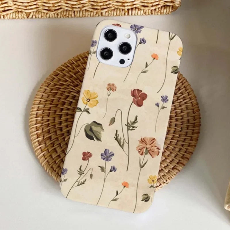 Cute Phone Cases for iPhone models 16, 15PRO MAX, 14, 13, 12, and 11 - Oil Painting Flowers - TSP503 - Touchy Style