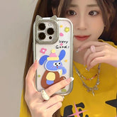 Cute Phone Cases - Funny Cat & Puppy Bling Diamond Ears for iPhone 15-11 Pro Max - TSP298 - Touchy Style