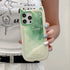 Cute Phone Cases: Gradient Pink Green Cat Ears Back Cover for iPhone 11-15 Pro Max - TSP290 - Touchy Style