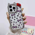 Cute Phone Cases: Leopard Bowknot Cat Ear Silver Case for iPhone 15/14/13/12 Pro Max - TSP313 - Touchy Style