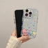 Cute Phone Cases - Stars & Heart Mirror Hard Cover with Bracket for iPhone 15 Pro Max, 14, 13, 12, 11 - TSP295 - Touchy Style