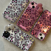 Cute Phone Cases: Stylish Leopard 3D Glitter Bow for iPhone 11-15 Pro Max - TSP317 - Touchy Style