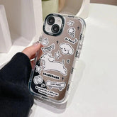 Cute Phone Cases: Sweet White Puppy Mirror Case for iPhone 15 Pro Max & 14/13/12 - TSP302 - Touchy Style