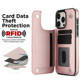 Cute Phone Cases with Card Slot Flip for iPhone 16 Pro Max, 15, 14, 13, 12, 11, SE 3, SE 2, XS, XR, 8, and 7 Plus - TSP377 - Touchy Style