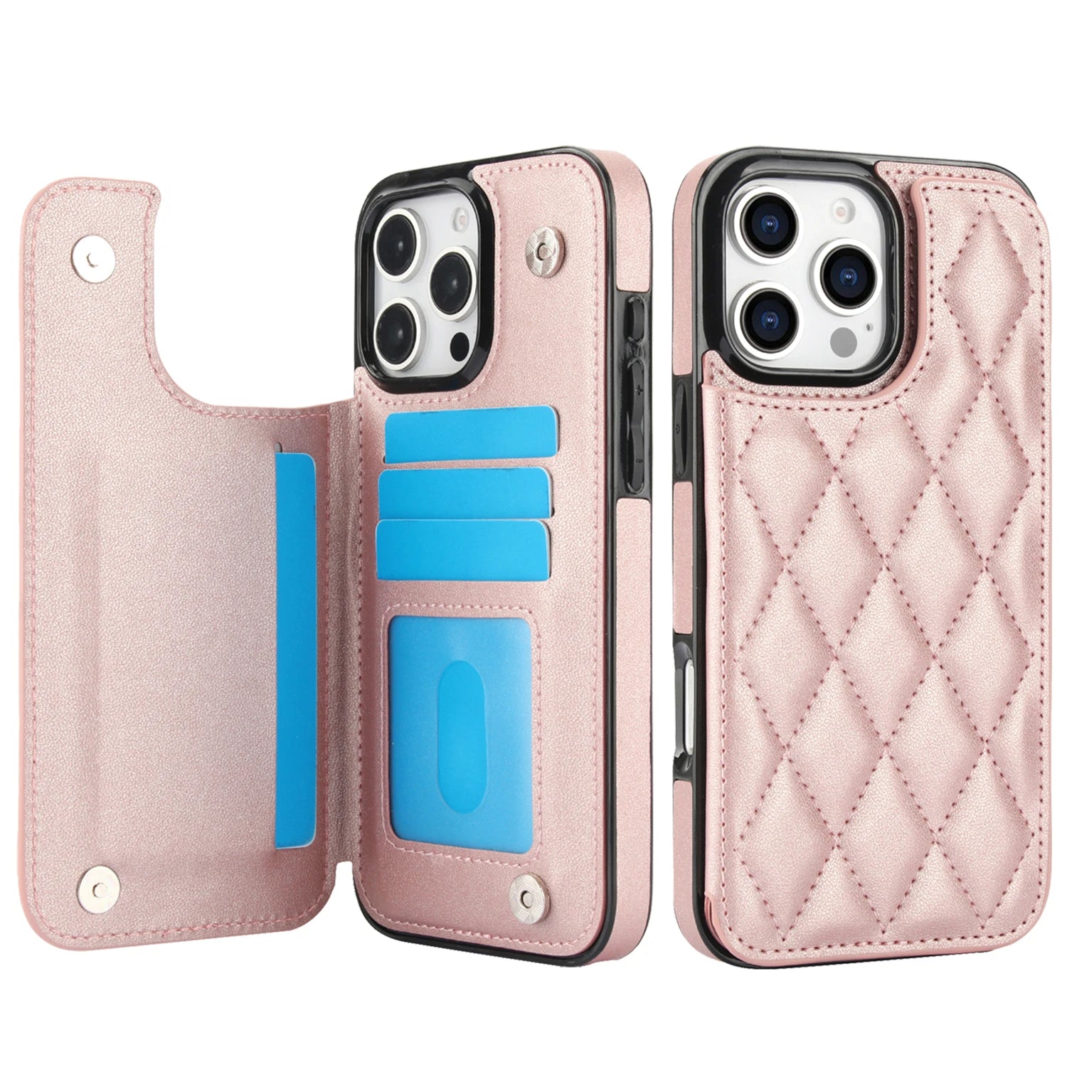 Cute Phone Cases with Card Slot Flip for iPhone 16 Pro Max, 15, 14, 13, 12, 11, SE 3, SE 2, XS, XR, 8, and 7 Plus - TSP377 - Touchy Style