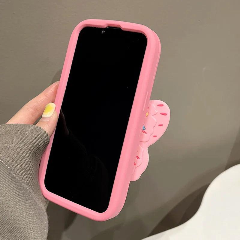 Cute Pink 3D Butterfly Phone Case for iPhone 11, 12, 13, 14, 15 Pro Max - Touchy Style