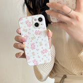 Cute Rabbit Pajamas Bear Cartoon Phone Cases for iPhone 11 Pro Max, 12, 13, 14 - Touchy Style