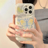 Cute Retro Butterfly Cartoon Phone Cases for iPhone 14, 13, 12, 11 Pro Max, XR, XS Max, 7, 8, and 14 Plus - Touchy Style .