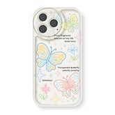 Cute Retro Butterfly Cartoon Phone Cases for iPhone 14, 13, 12, 11 Pro Max, XR, XS Max, 7, 8, and 14 Plus - Touchy Style .