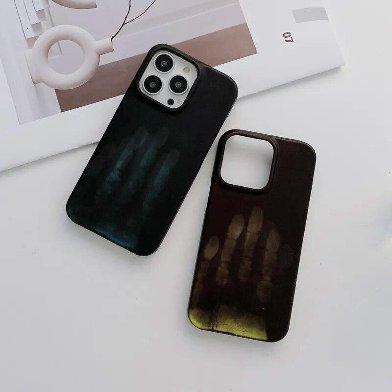 Cute Thermal Heat Induction Sensor Phone Cases for iPhone 13, 12 Mini, 13 Pro Max, 11 Pro Max, XR, SE2, XS Max, 7, 8 Plus - Touchy Style