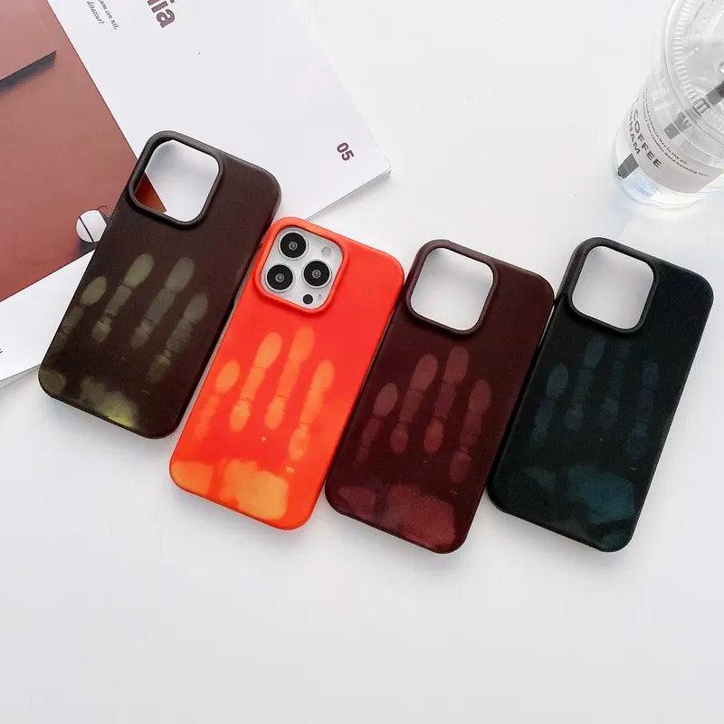 Cute Thermal Heat Induction Sensor Phone Cases for iPhone 13, 12 Mini, 13 Pro Max, 11 Pro Max, XR, SE2, XS Max, 7, 8 Plus - Touchy Style