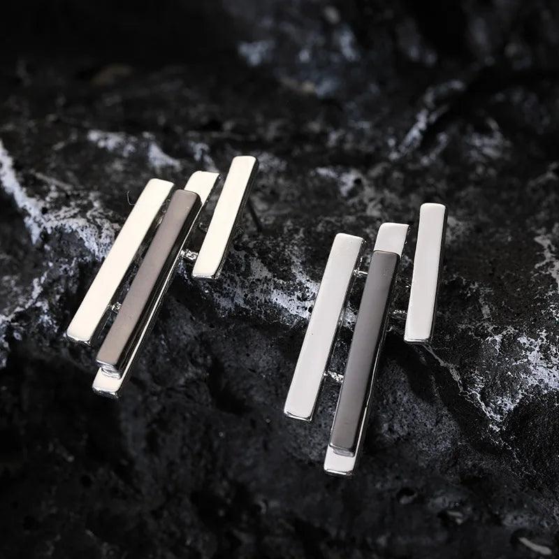 Dangle Earrings Charm Jewelry - Korea Bar Type - Metal - E0123 - Touchy Style