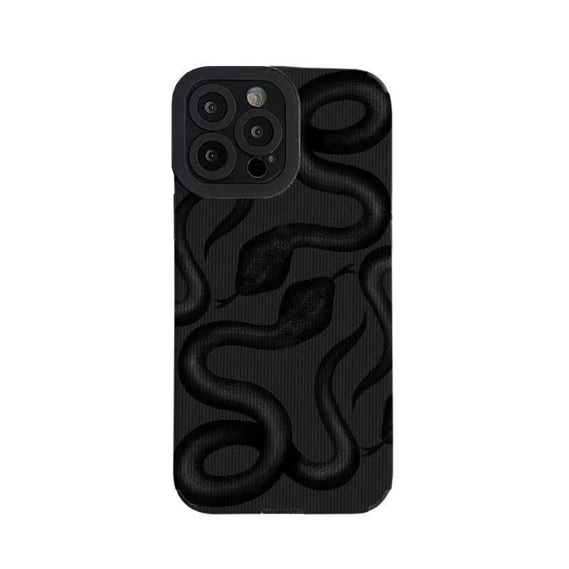 Fashion snake pattern square metal shockproof phone case for iphone 13 Pro  Max 11 12 Pro Max Xs Xr 7 8 plus X Se 2 Luxury cover