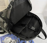 DB1247 Cool Backpack - Camouflage Waterproof Multi Pocket Travel Bag - Touchy Style .