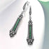 DB201 Charm Jewelry - 925 Sterling Silver Spinel Cubic Zirconia Long Earrings - Touchy Style .