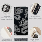 Dragon Big Paint Cute Phone Cases For iPhone 15, 14, 13, 12, 11, Pro X XS Max XR 8 Plus - Touchy Style .