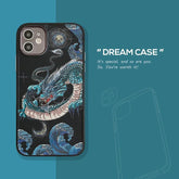 Dragon Big Paint Cute Phone Cases For iPhone 15, 14, 13, 12, 11, Pro X XS Max XR 8 Plus - Touchy Style .