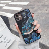 Dragon Big Paint Cute Phone Cases For iPhone 15, 14, 13, 12, 11, Pro X XS Max XR 8 Plus - Touchy Style .