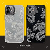 Dragon Big Paint Cute Phone Cases For iPhone 15, 14, 13, 12, 11, Pro X XS Max XR 8 Plus - Touchy Style .