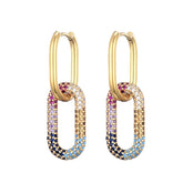 Drop Earrings Charm Jewelry ECJMOS41 Luxury CZ Crystal - Touchy Style