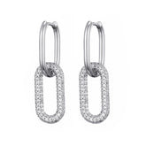 Drop Earrings Charm Jewelry ECJMOS41 Luxury CZ Crystal - Touchy Style