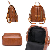 Durable and Stylish Vintage Leather Cool Backpack FN331 - Touchy Style