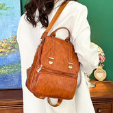 Durable and Stylish Vintage Leather Cool Backpack FN331 - Touchy Style