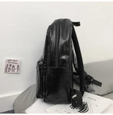 DV1231 Fashion Preppy Style Cool Backpack - PU Leather Bags - Touchy Style .