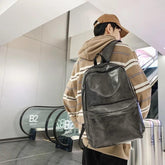 DV1231 Fashion Preppy Style Cool Backpack - PU Leather Bags - Touchy Style .