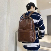 DV1231 Fashion Preppy Style Cool Backpack - PU Leather Bags - Touchy Style .