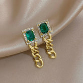 Earrings Charm Jewelry Classic Exaggerated Crystal Fashion LJY0998 - Touchy Style .