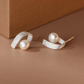 Earrings Charm Jewelry Geometric Simulated Pearl Fashion M33500 - Touchy Style .