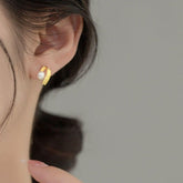 Earrings Charm Jewelry Geometric Simulated Pearl Fashion M33500 - Touchy Style .