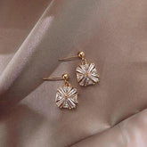 Earrings Charm Jewelry Geometric Square Shiny Crystal DM20X20 - Touchy Style