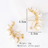 Earrings Charm Jewelry Pearl Cuffs Fashion 